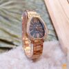 Women's Rose Gold Quartz Bracelet Watch with Chain Strap - 1 Pc