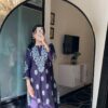 1 Pc Women's Stitched Cotton Embroidered Kurta