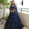 3 Pcs Women's Stitched Embroidered Maxi Suit