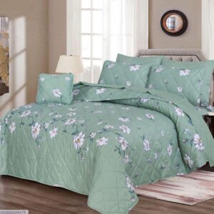 7 Pcs Cotton Salonica Printed Comforter Set