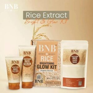 Skin Brightening Rice Facial Kit - Whitening and Exfoliating Set