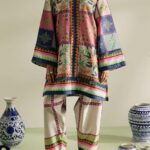 Stylish Printed Shirt and Trouser Set - 2 Pcs