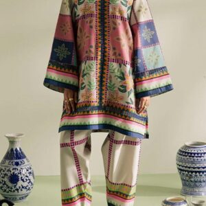 Stylish Printed Shirt and Trouser Set - 2 Pcs