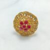 Trendy Gold-Plated Zircon Ring
