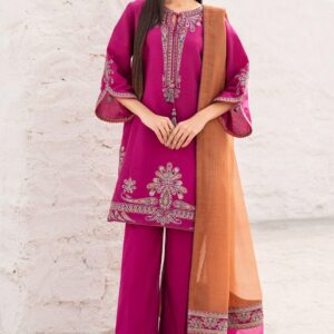 3 Pcs Women's Unstitched Embroidered Suit
