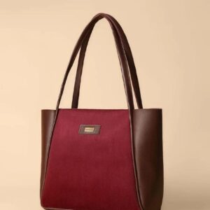 Women's PU Leather Plain Shoulder Bag