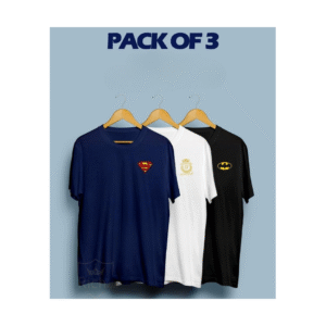 Cotton Jersey Printed Crew Neck T-Shirt -Pack Of 3